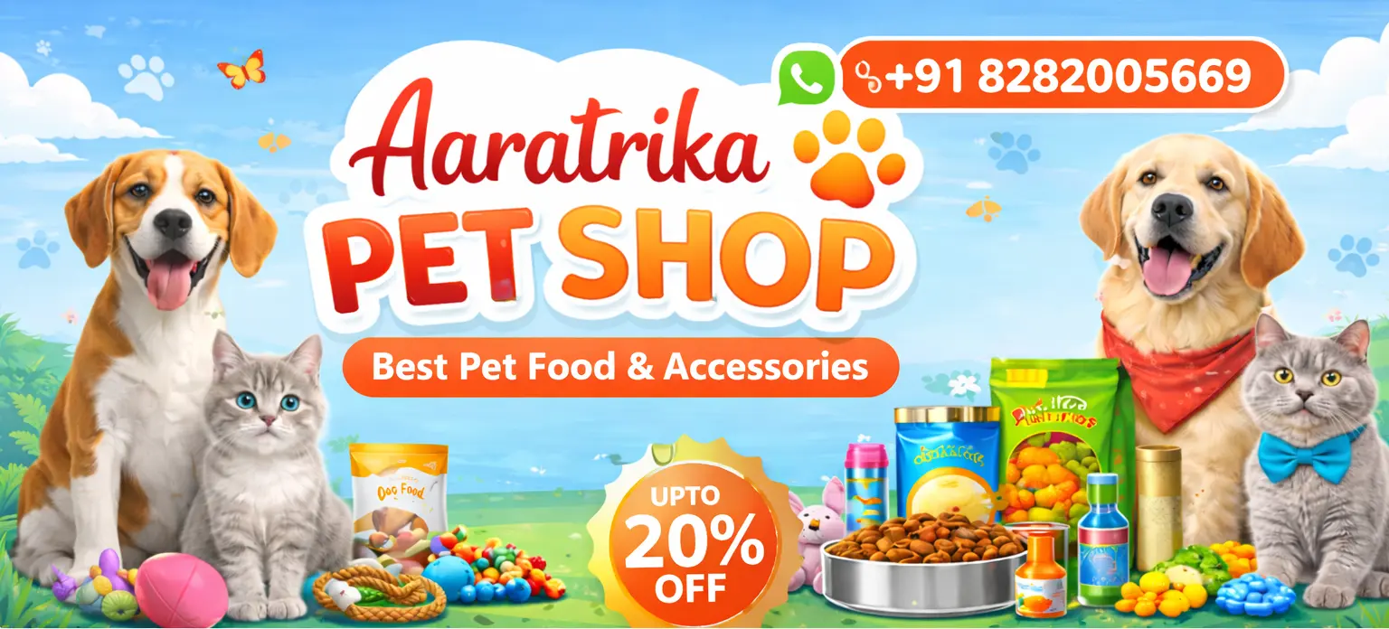 Aartrika Pet Shop Banner